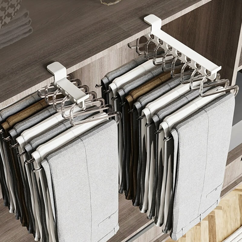 Expandable Clothing Rod for No-Drill Installation