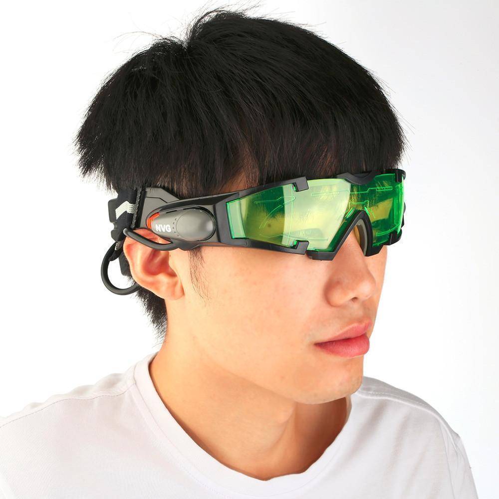 Night Vision Goggles with Adjustable Fit and Flip-Out Lights