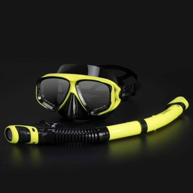 Panoramic View Snorkel Set with Adult Anti-Fog Mask and Dry Snorkel