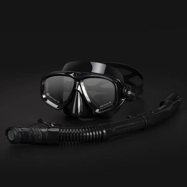 Panoramic View Snorkel Set with Adult Anti-Fog Mask and Dry Snorkel