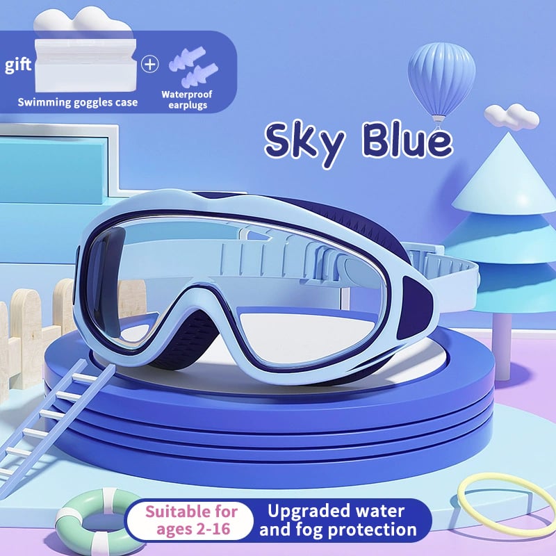Kids' HD Swim Goggles – UV Protection and Anti-Fog Feature
