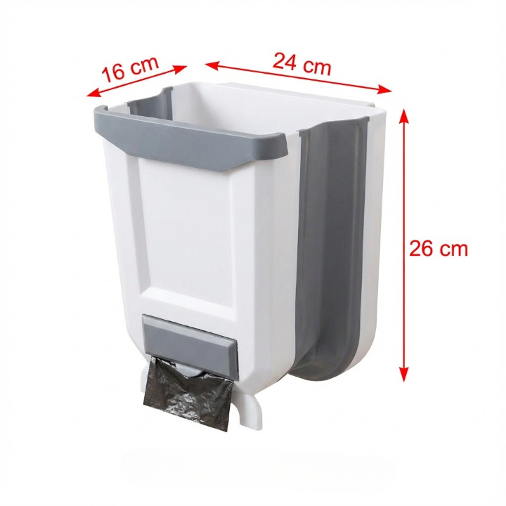 Collapsible Countertop Kitchen Trash Bin