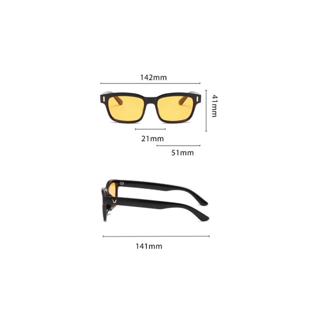 Square Blue Light Blocking Glasses for Screen Use