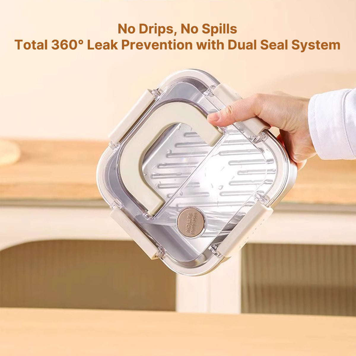Food Storage Container in Stainless Steel with Airtight Seal
