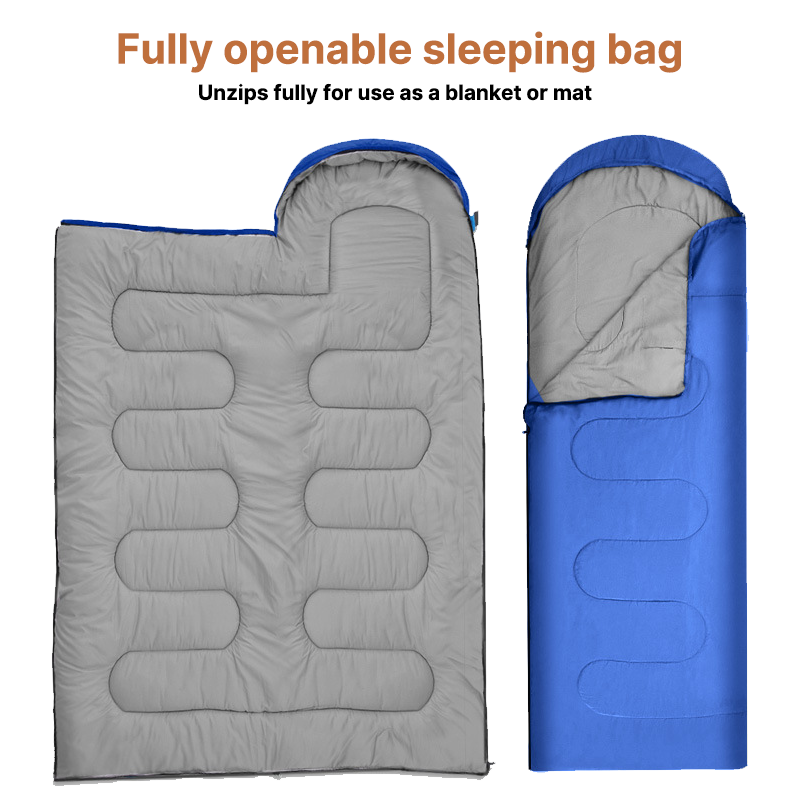 Hooded Sleeping Bag for Year-Round Camping