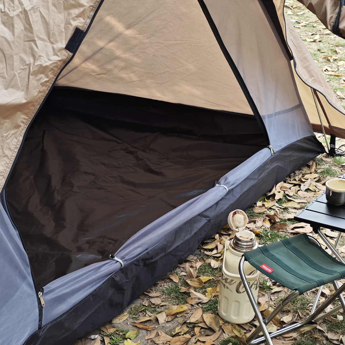 Family Camping Tent for All Seasons with Stove Flue Opening