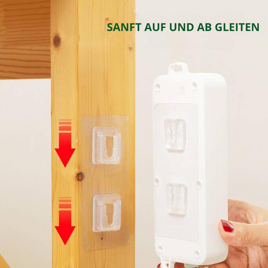 StickEase | Double-sided adhesive wall hooks (5/10/20 sets)