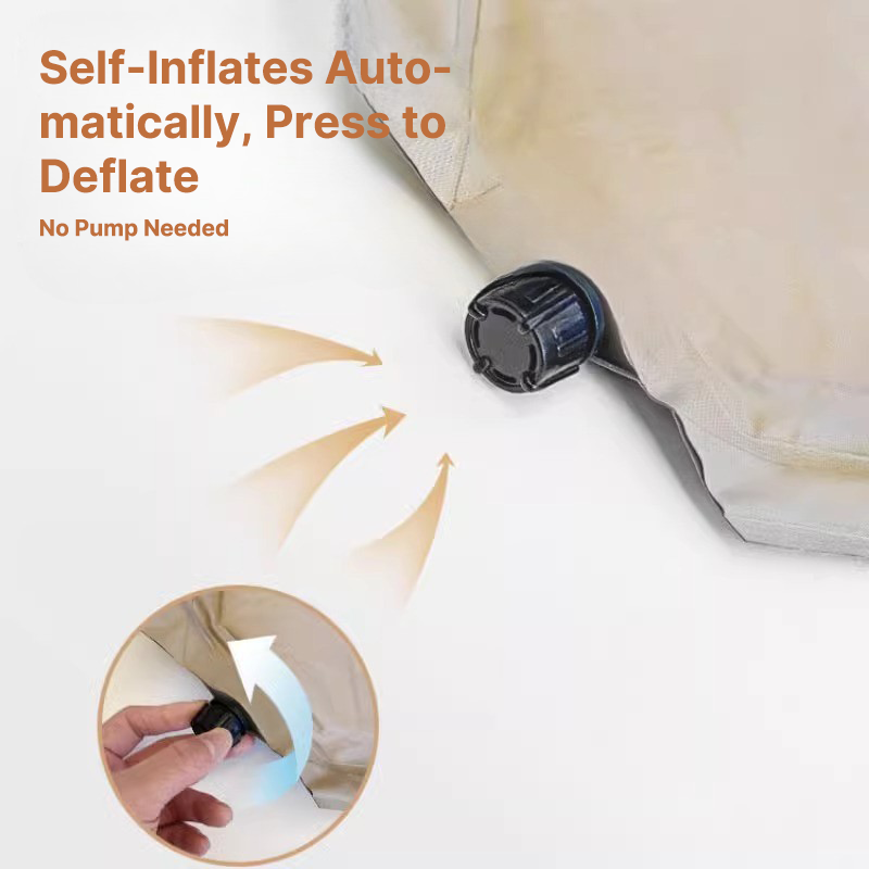 Self-Inflating Camping Mattress with Automatic Function
