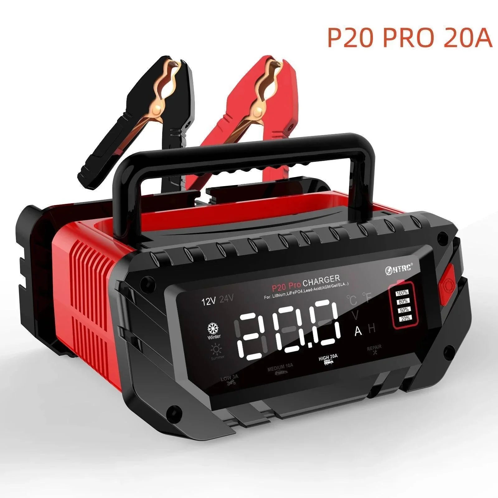 Smart Automatic Battery Charger for Cars, Motorcycles, and Electronics