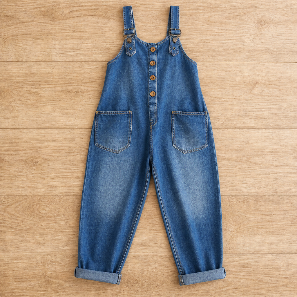 VelaSway™ Casual Denim Jumpsuit — Embrace All-Day Freedom with Flattering, Effortless Style