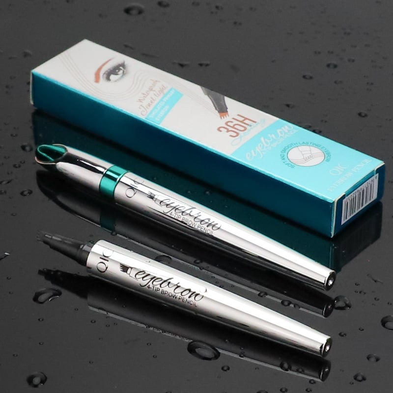 3D Waterproof Eyebrow Pencil Microblading 4 Fork Tip Tattoo Pencil