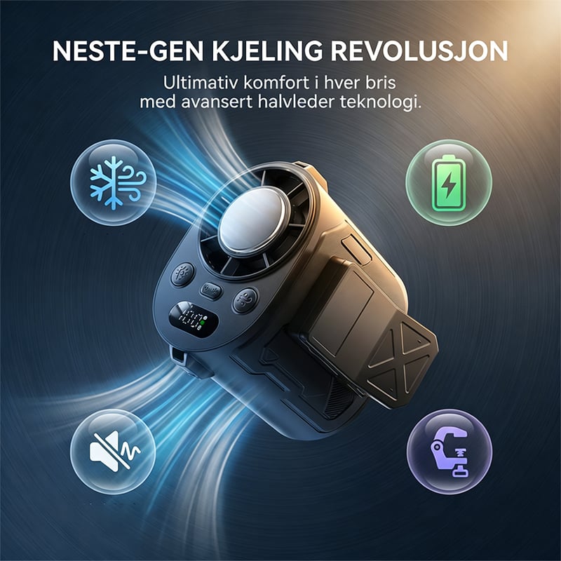 Portable Clip Fan with Cooling Feature | 6000mAh Battery