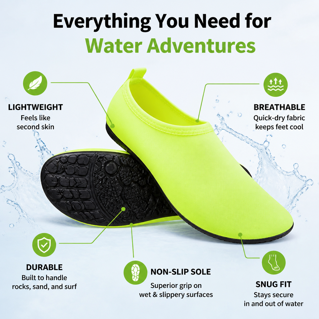 TorrentTrek™ — Slip On, Grip Wet Rock, and Skip the Soggy Sneakers