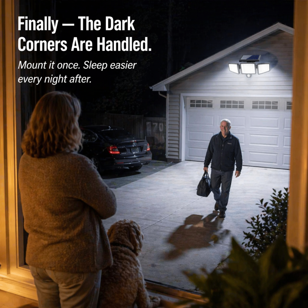 LumaRay™ — Flood Every Dark Corner With 270° of Motion-Sensing Solar Light