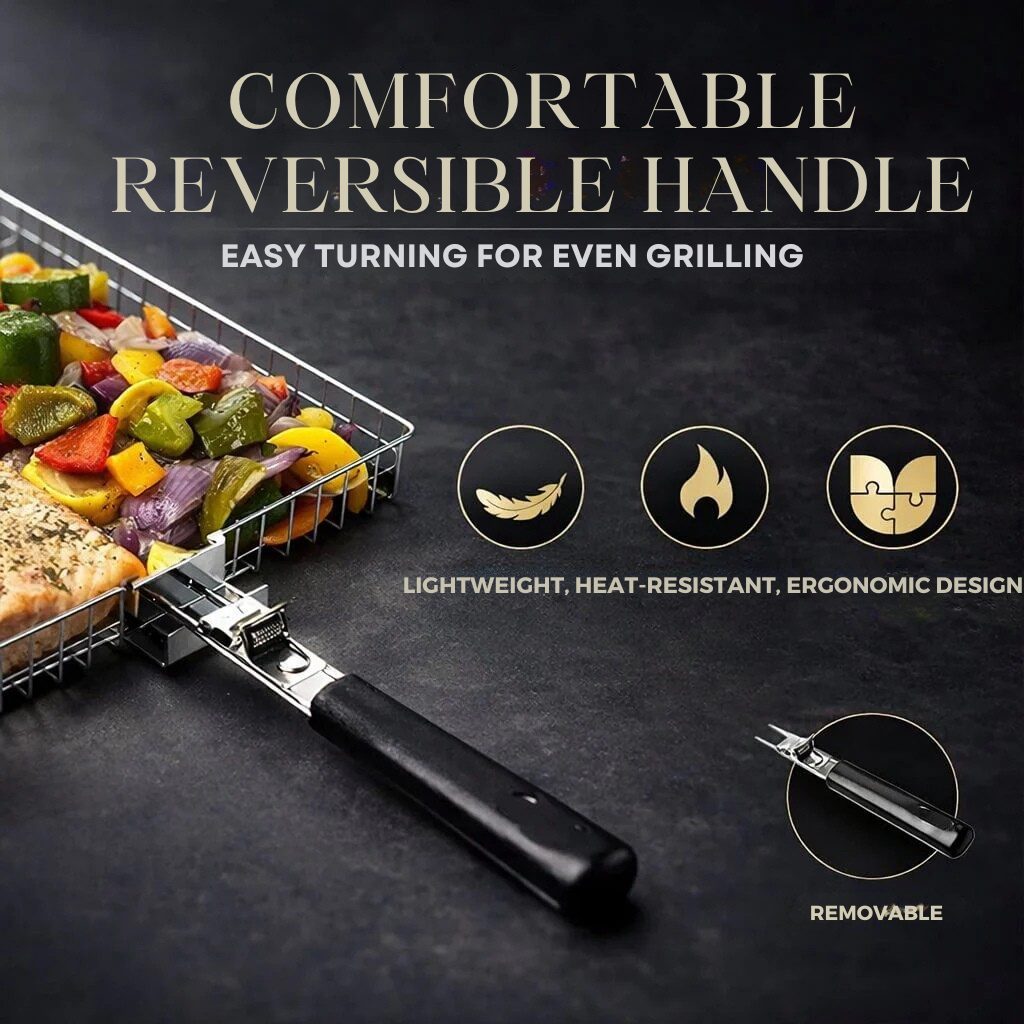Grill Basket | Stainless Steel | Uniform Heat Distribution | BBQWend