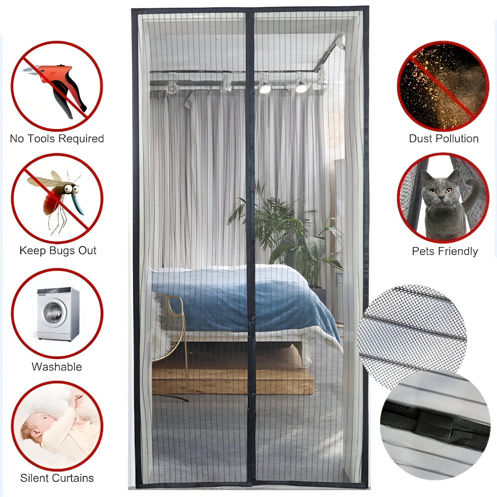BreezeGuard - Enjoy Fresh Air Without Annoying Mosquitoes and Flies at Home