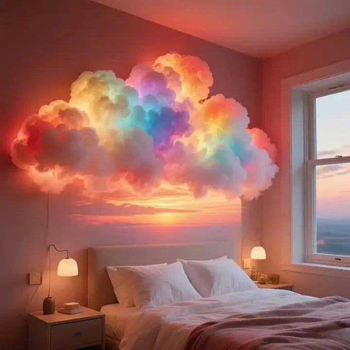 LED Cloud-Shaped Wall Light