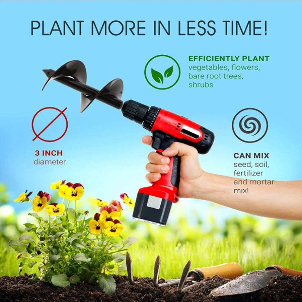 TerraTwist™ — Power Through Tough Soil for Effortless, Perfect Planting Every Time
