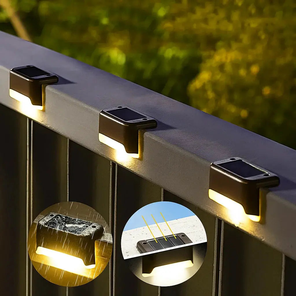 4-Piece Solar Patio Lighting Set – Weather-Resistant Outdoor Lights