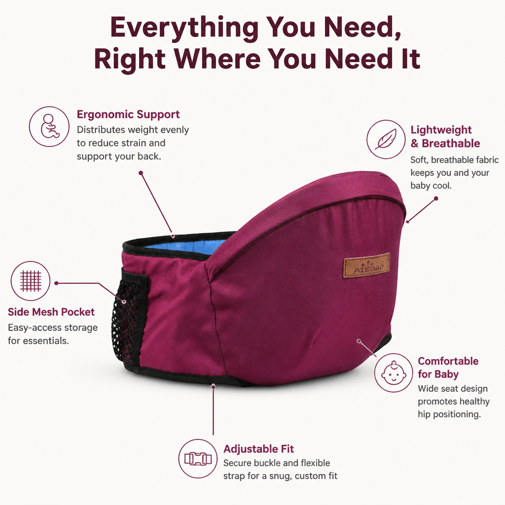 EmberNest™ — Carry Your Baby All Day in Pain-Free Comfort and Effortless Style