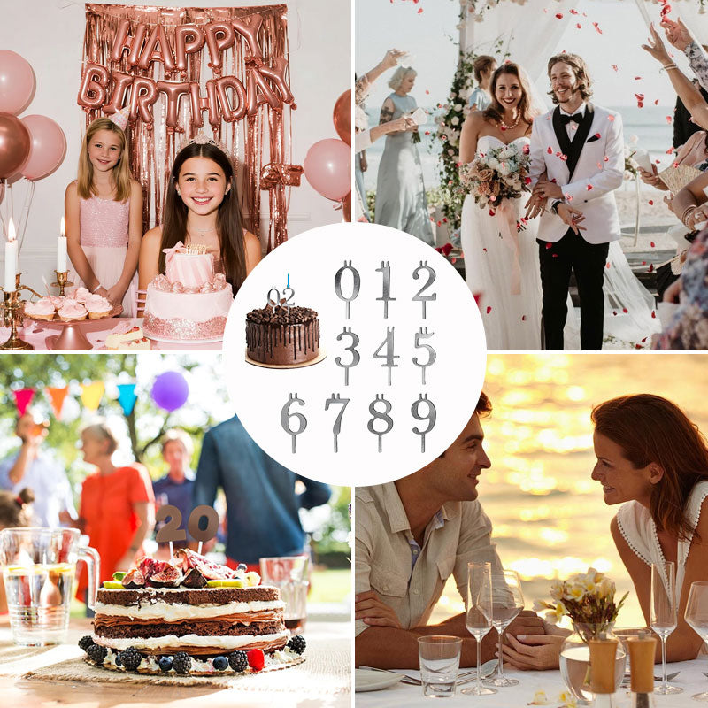 Digital Candle Holder Set — Make Every Cake a Sparkling Star of Celebrations
