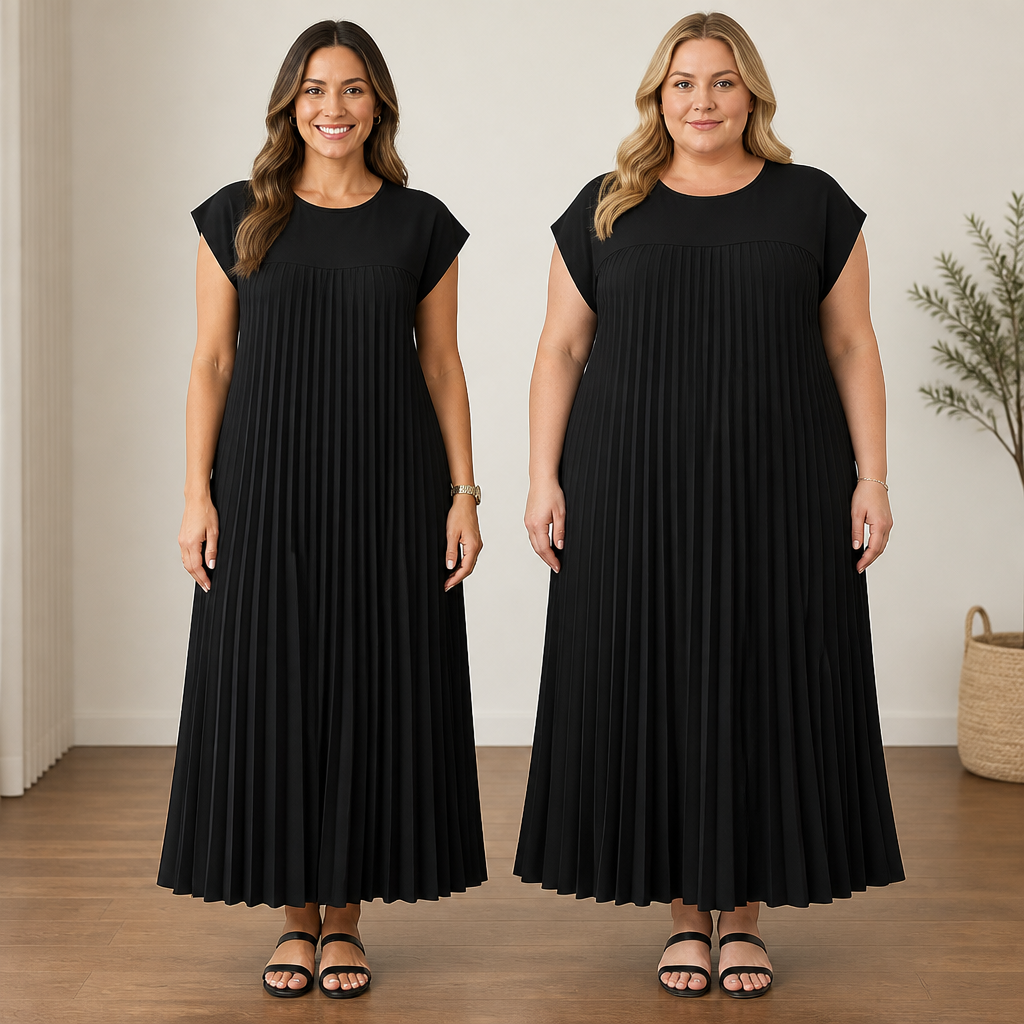SeraphaBelle™ Pleated Maxi Dress — Embrace Confidence and Comfort That Moves With You All Day