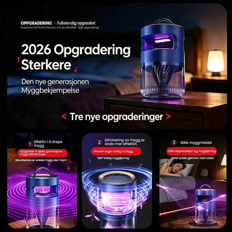 UV Light Mosquito Lamp with Suction Fan