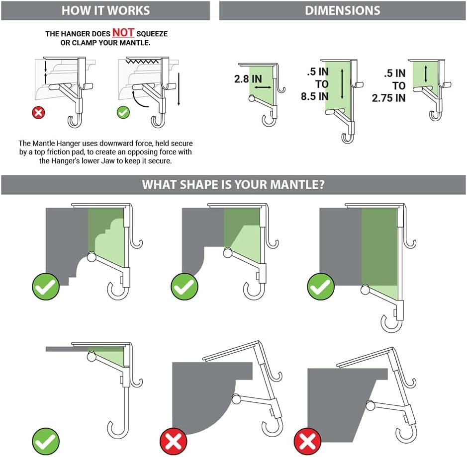 FestivaGrip™ — Hang Heavier Stockings Without Scratches or Stress