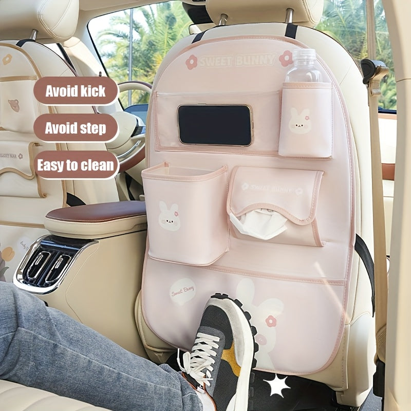 Car Back Seat Organizer with Multiple Compartments