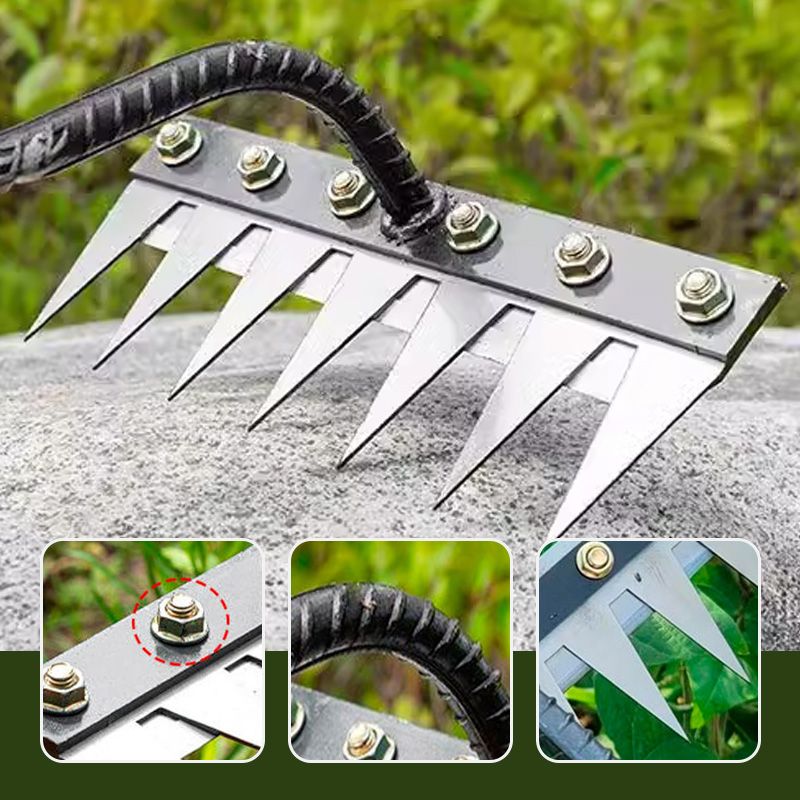 Carbon Steel Garden Weeding Rake