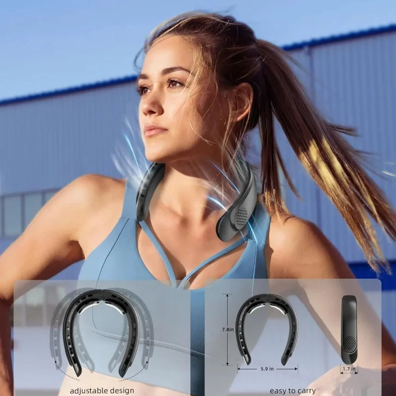 Hands-Free 360° Neck Fan - Cool Breeze Technology