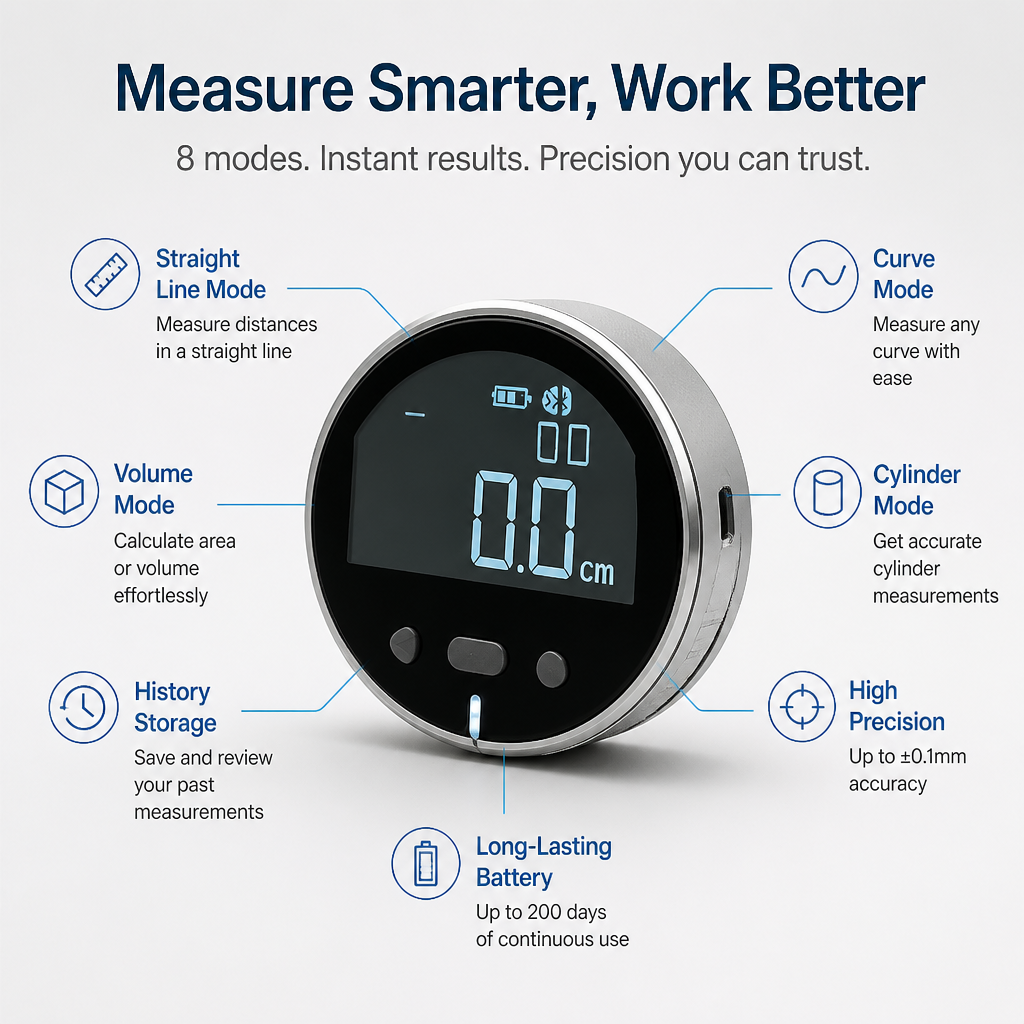 PreciseMate™ — Measure Any Shape Instantly with Unbelievable Accuracy and Ease