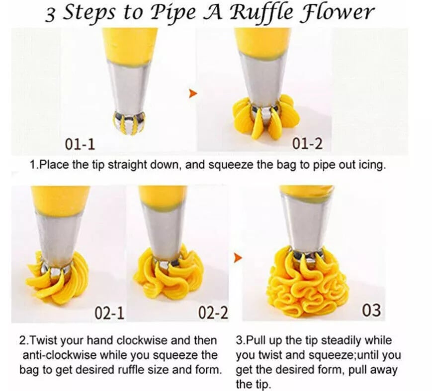 Flower Frosting Tips Nozzles for Cake Decorating