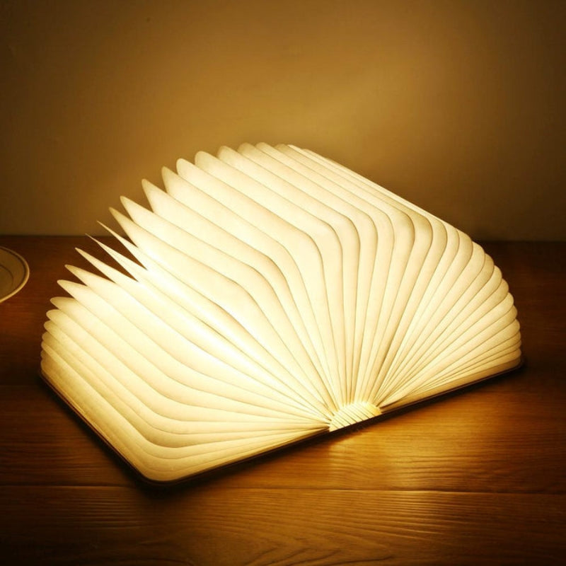 Compact Foldable LED Reading Lamp – Rechargeable with Stepless Brightness Control