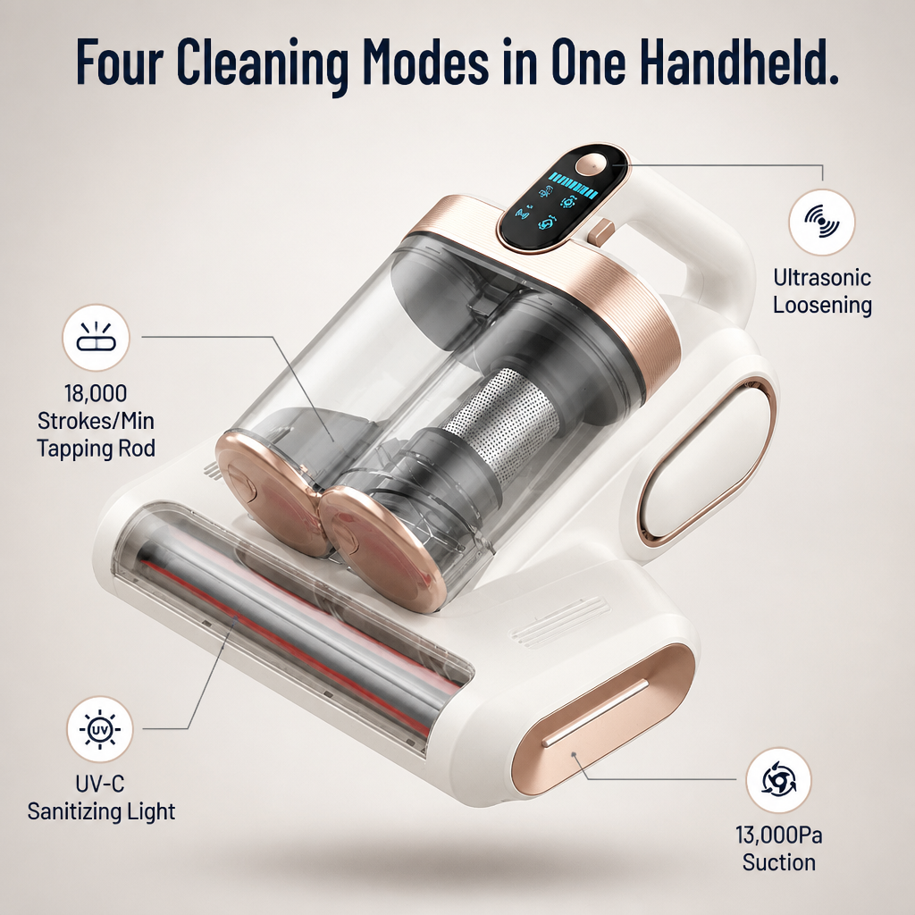 PureRest™ Pro Mattress Cleaner — Pull Dust Mites Out of Your Mattress for Sneeze-Free Sleep