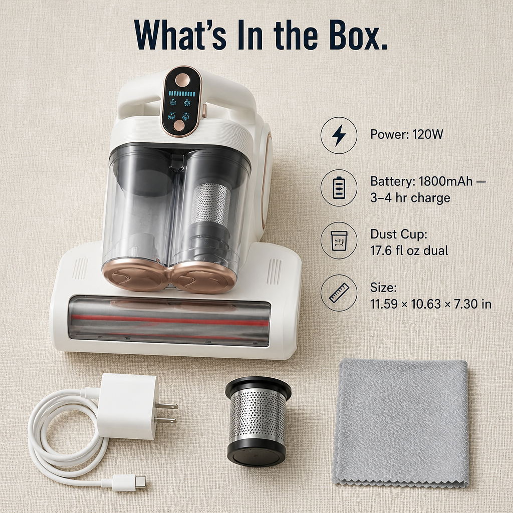 PureRest™ Pro Mattress Cleaner — Pull Dust Mites Out of Your Mattress for Sneeze-Free Sleep