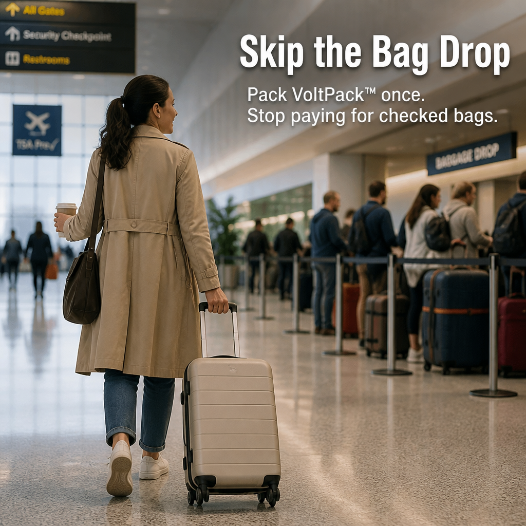 VoltPack™ — Shrink Your Suitcase 80% With a Pocket USB Vacuum Pump