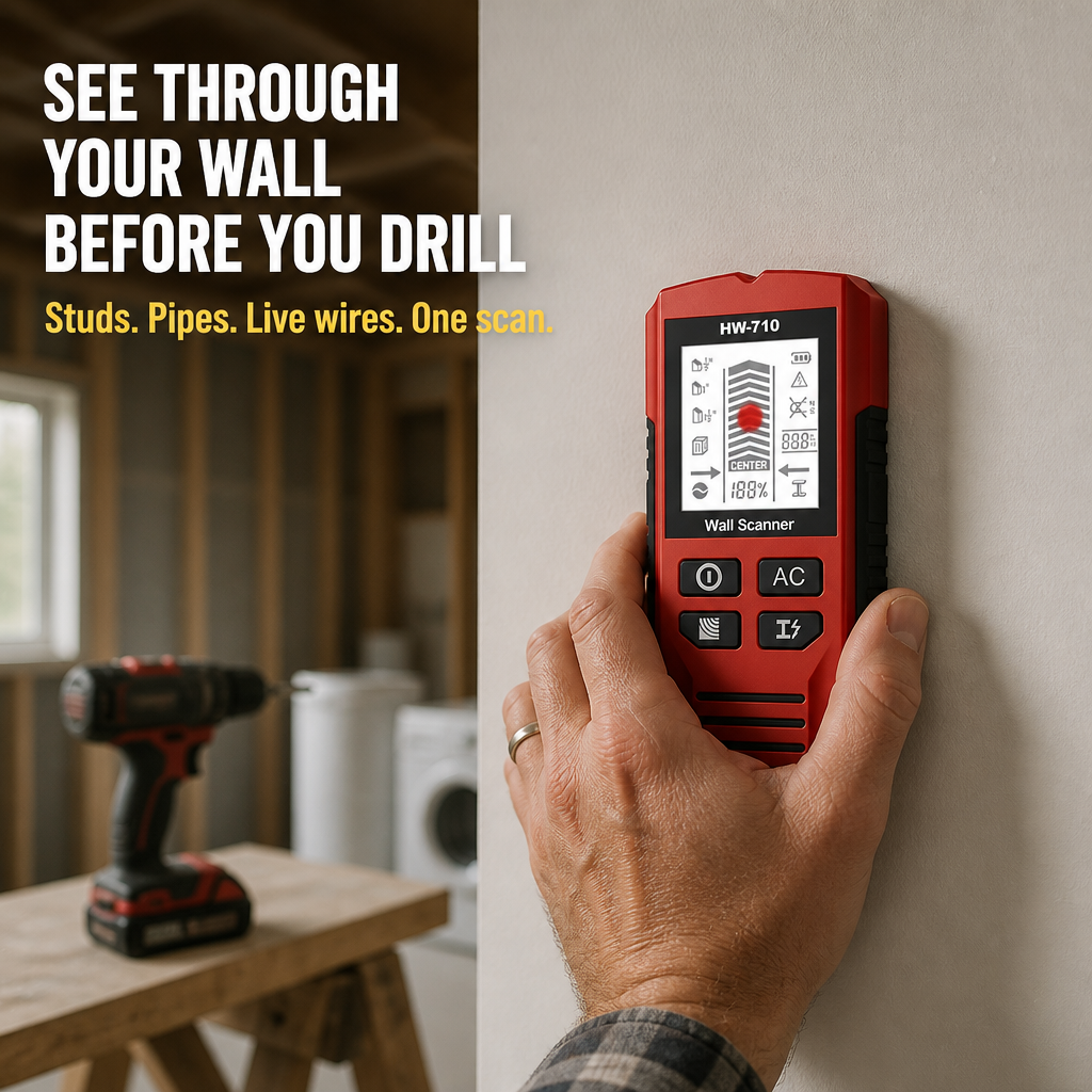 WallSight™ — Spot Studs, Pipes & Live Wires Before You Drill