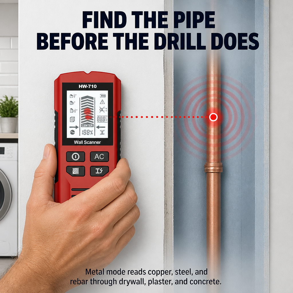 WallSight™ — Spot Studs, Pipes & Live Wires Before You Drill