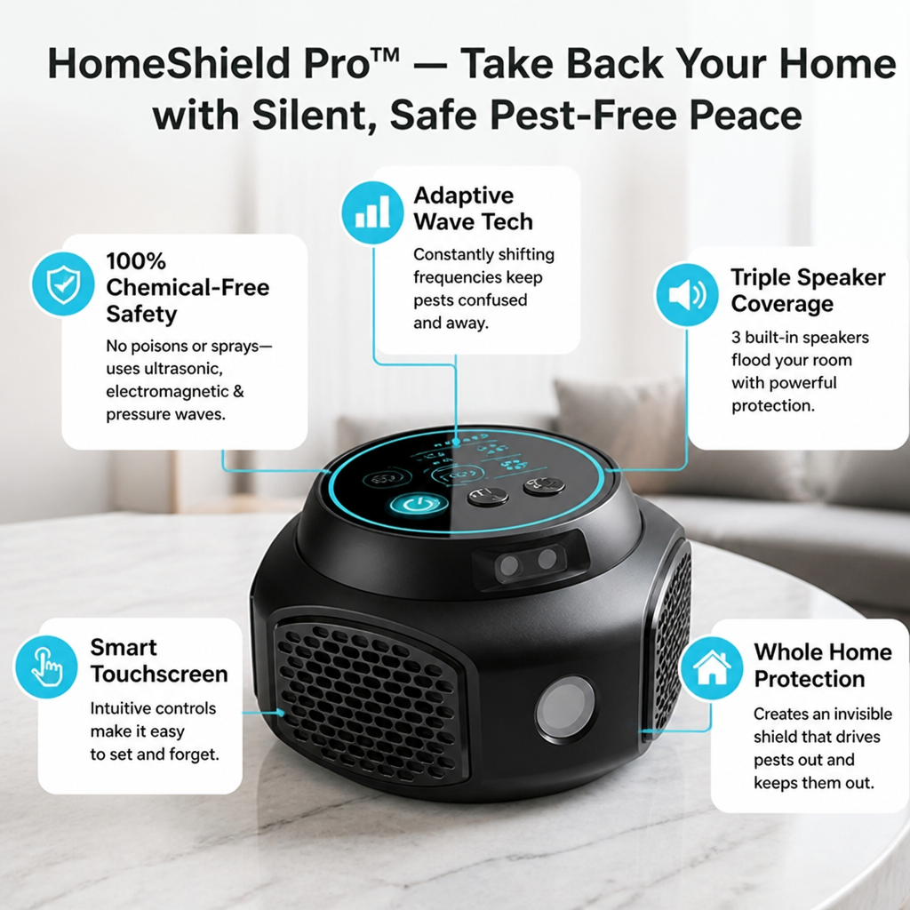 HomeShield Pro™ — Take Back Your Home with Silent, Safe Pest-Free Peace