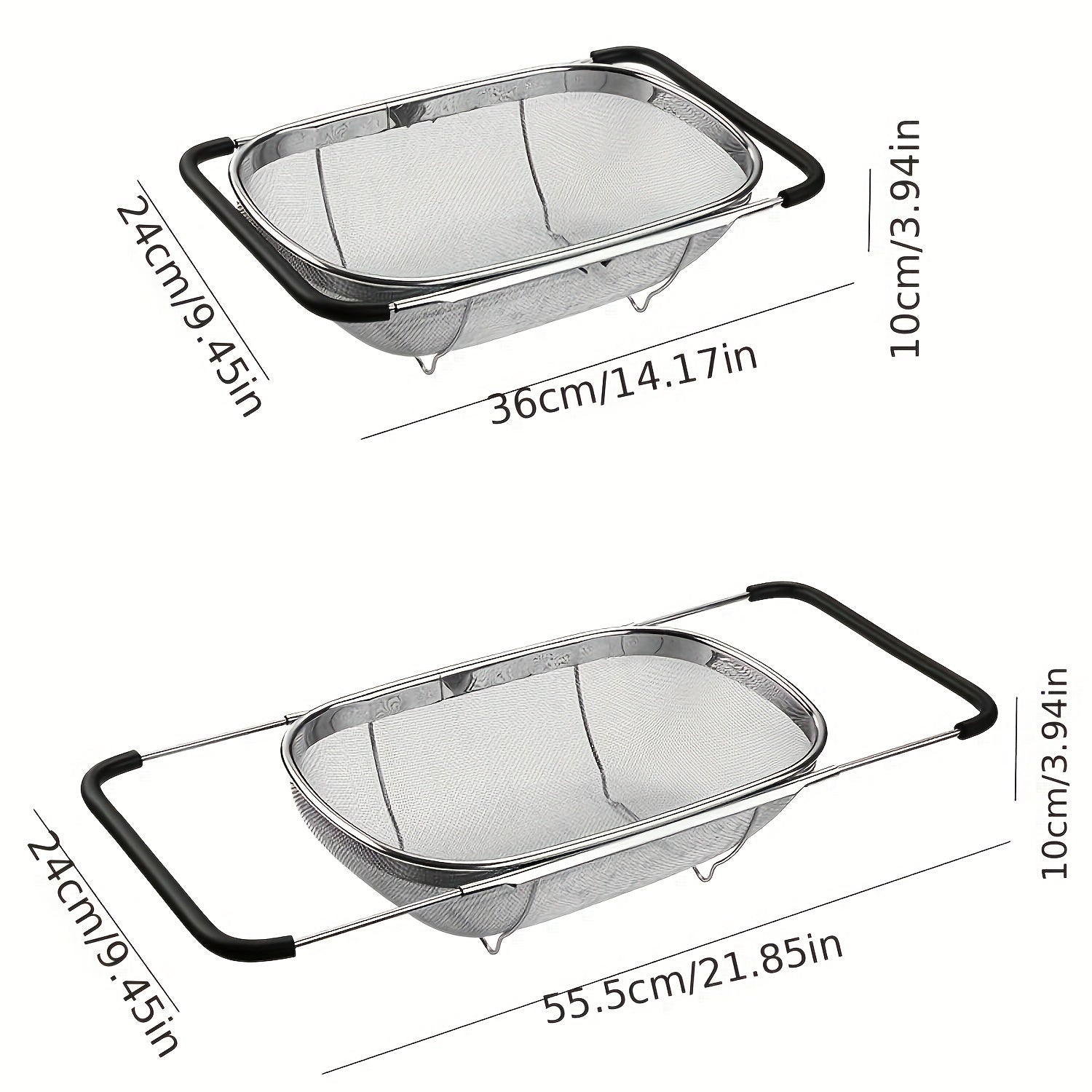 Retractable Stainless Steel Sink Strainer