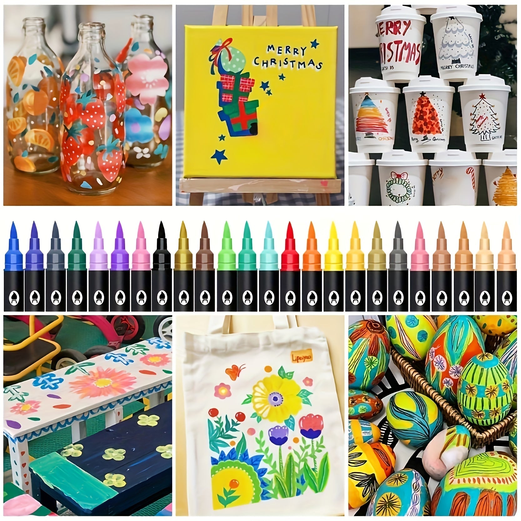 Set of 120 Acrylic Markers