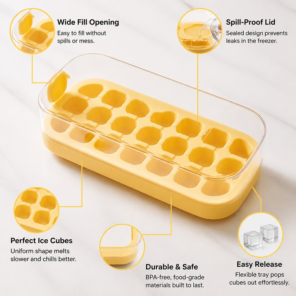 ChillCraft™ — Effortless, Spill-Proof Ice That Elevates Every Drink to Pure Perfection
