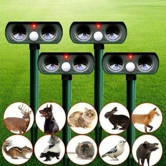 Animal Deterrent Device | Motion-Sensitive Ultrasound Shield | Weather-Resistant and Wireless | WildAway