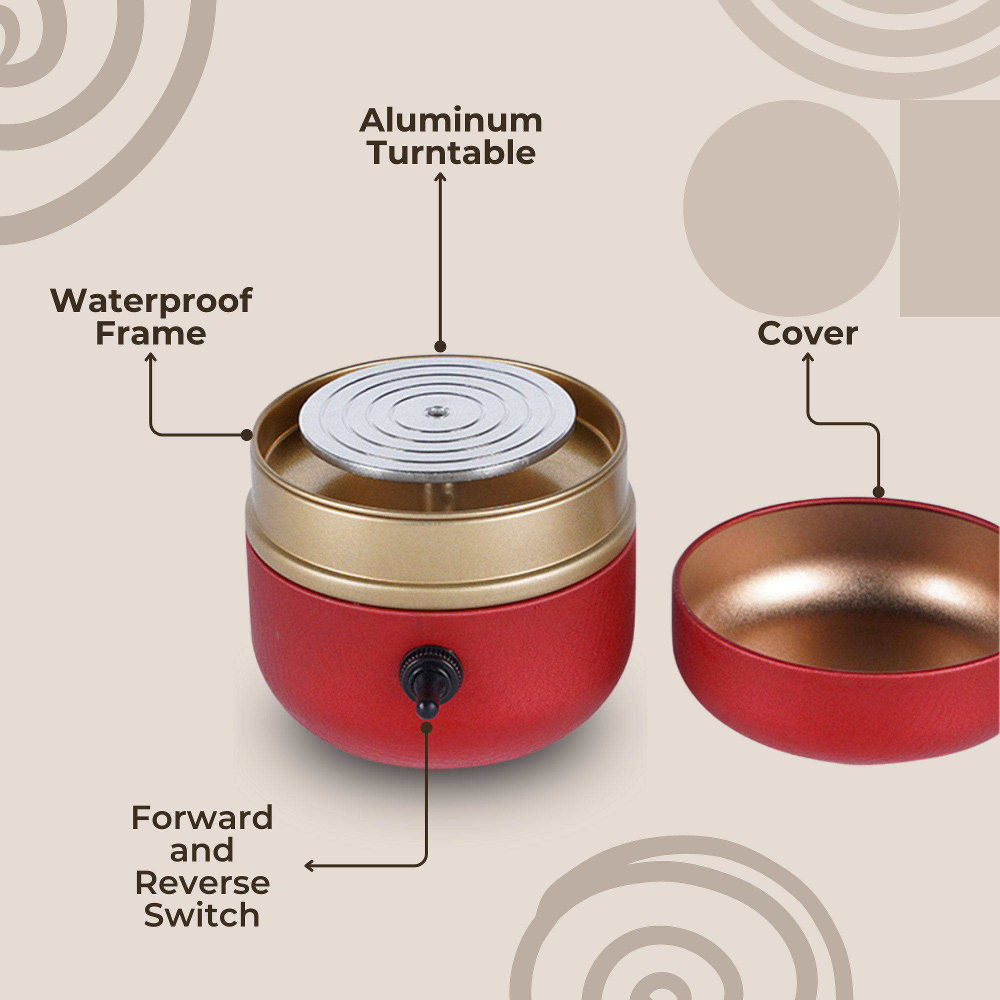 ClayMuse™ Mini Pottery Wheel — Create Stunning Clay Art Quietly and Effortlessly at Home