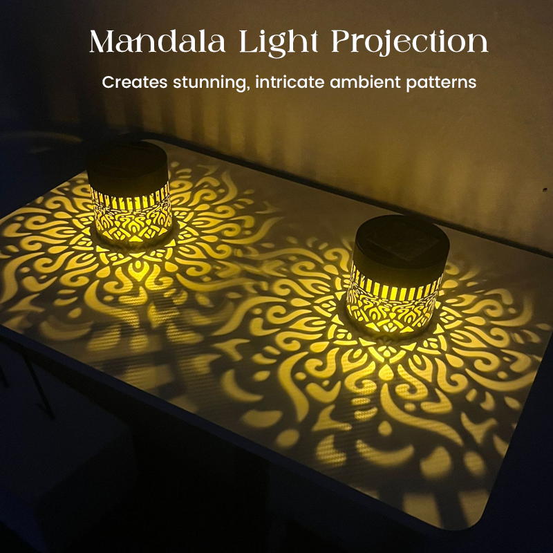 LumiRaya™ Solar Mandala Projector — Create Instant Outdoor Magic with Effortless, Cozy Glow