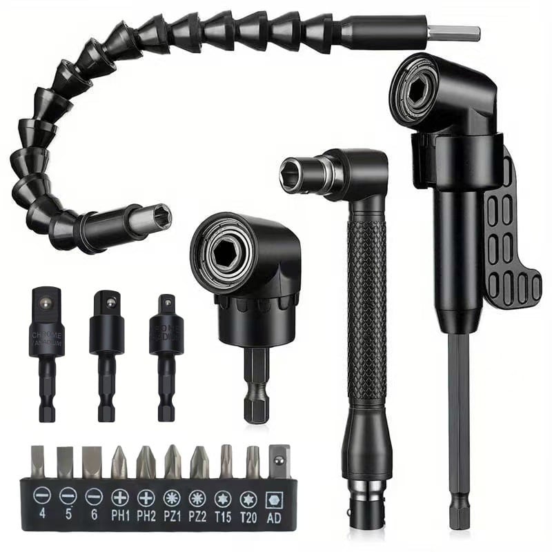 Drill Angle Attachment with Accessory Kit