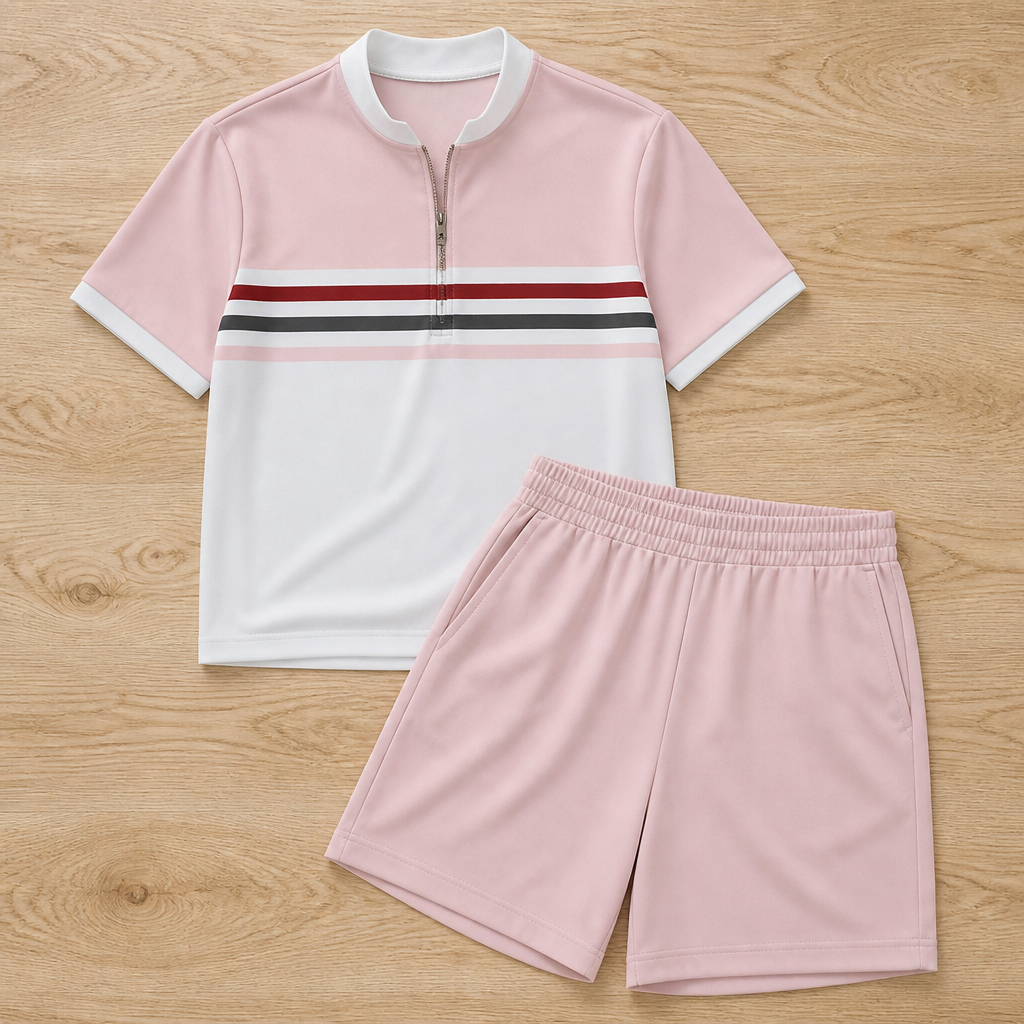 AeroStride™ Zip-Collar Set — Stay Fresh, Bold, and Unstoppable All Day Long