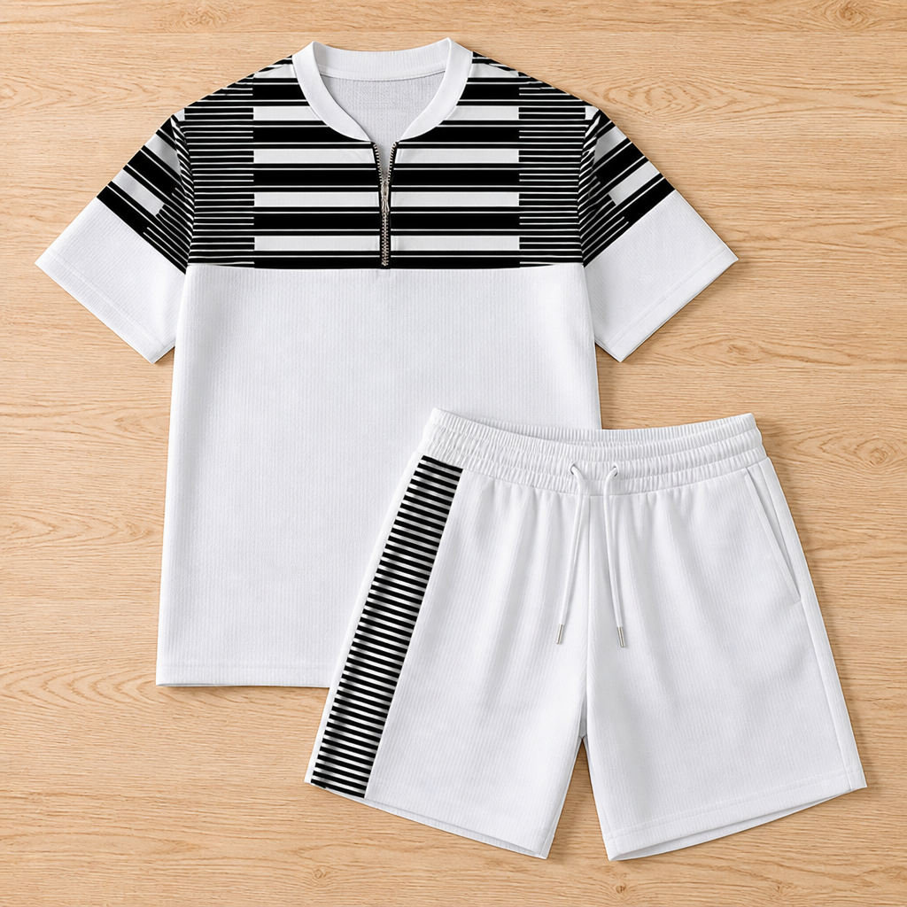 AeroStride™ Zip-Collar Set — Stay Fresh, Bold, and Unstoppable All Day Long