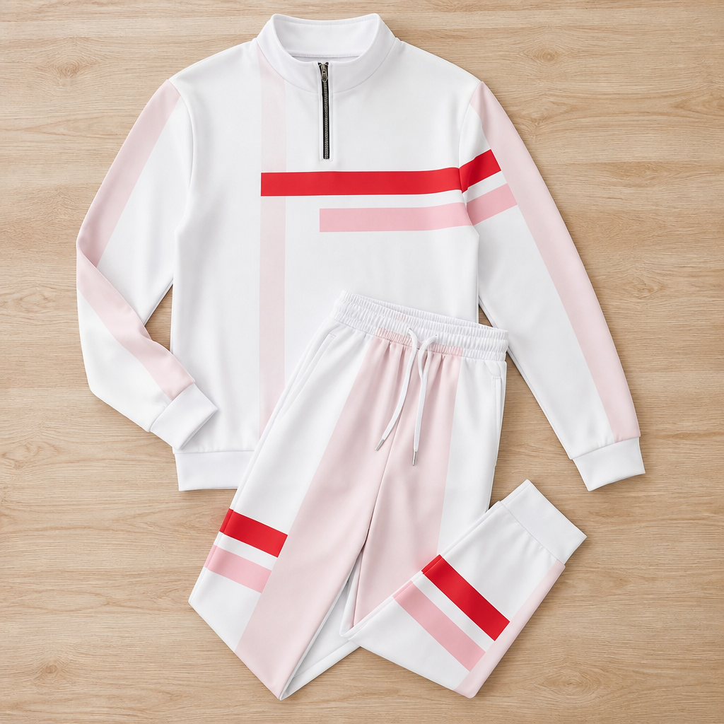 StrideMax™ Half-Zip Tracksuit Set — Unleash Bold Confidence with Perfect Fit and Effortless Freedom